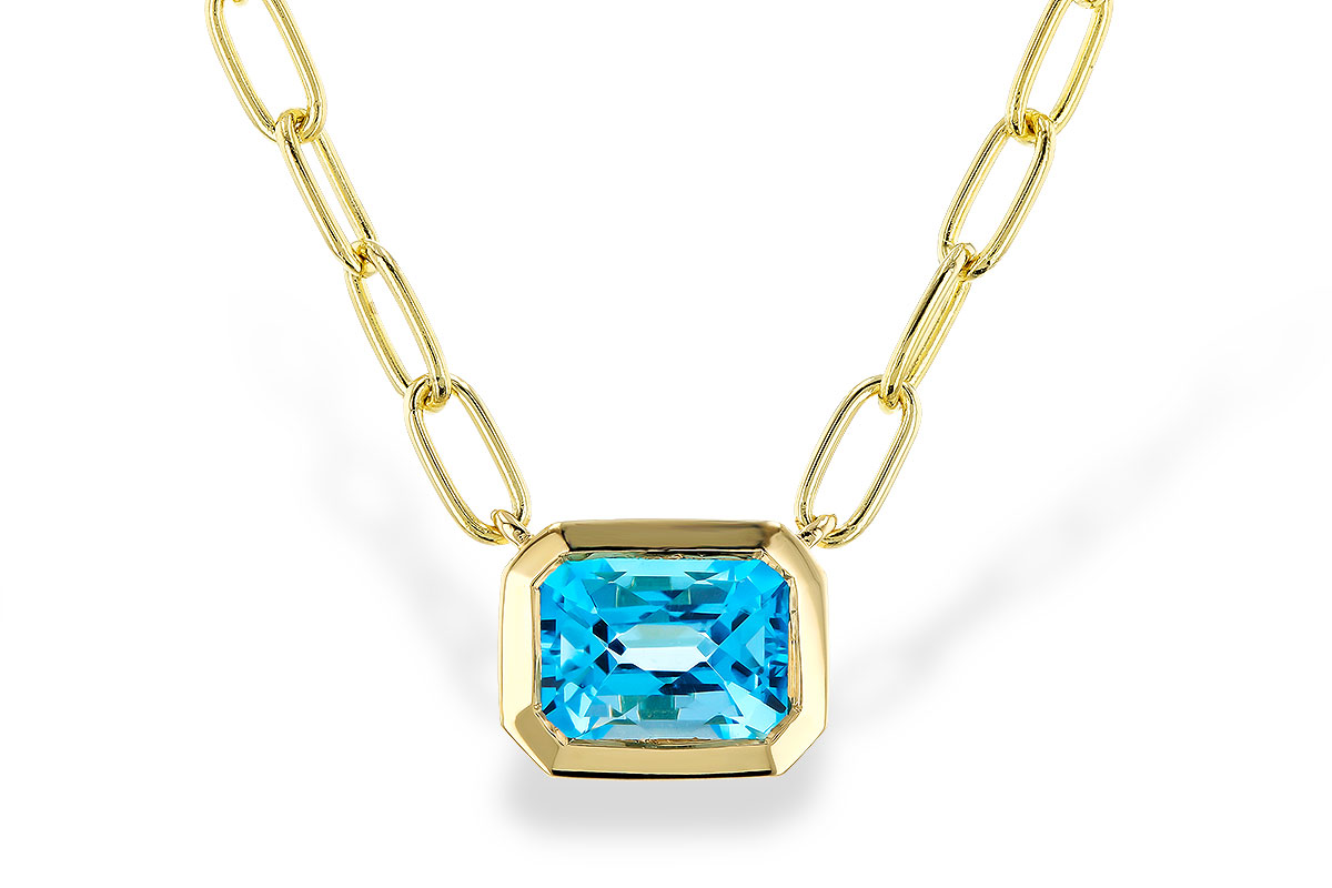 H293-60894: NECKLACE 1.20 SWISS BLUE TOPAZ (18")