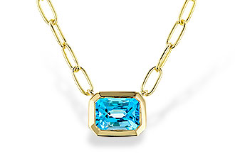 H293-60894: NECKLACE 1.20 SWISS BLUE TOPAZ (18")