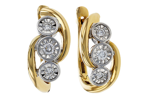 H293-62649: EARRINGS .25 TW