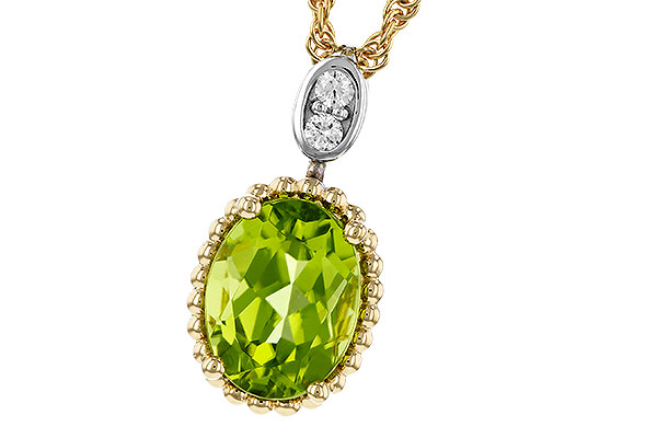 H293-62703: NECKLACE 1.22 PERIDOT 1.25 TGW (8x6MM OV)