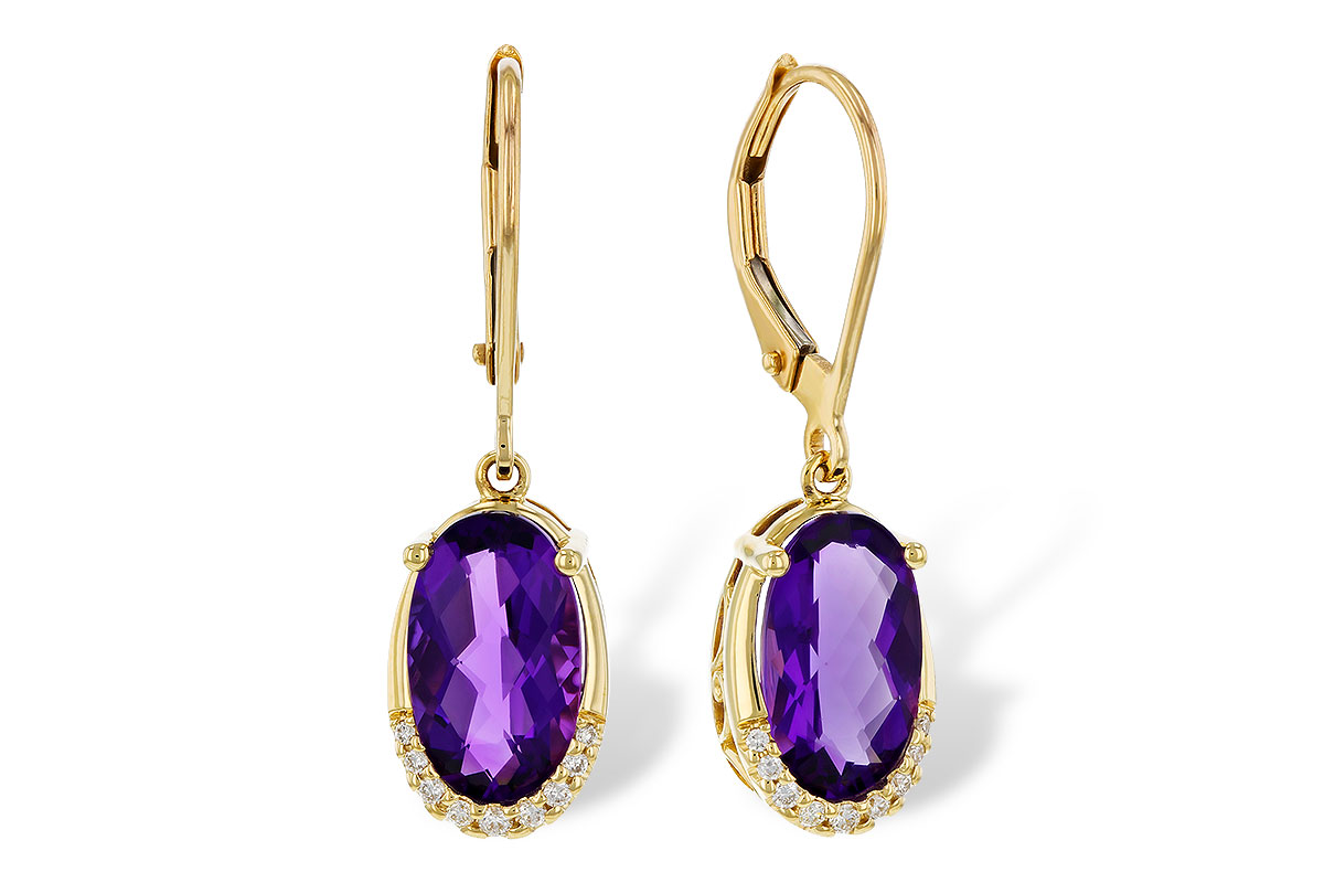 H293-62722: EARRINGS 2.70 TW AMETHYST 2.78 TGW (10x6MM OV)