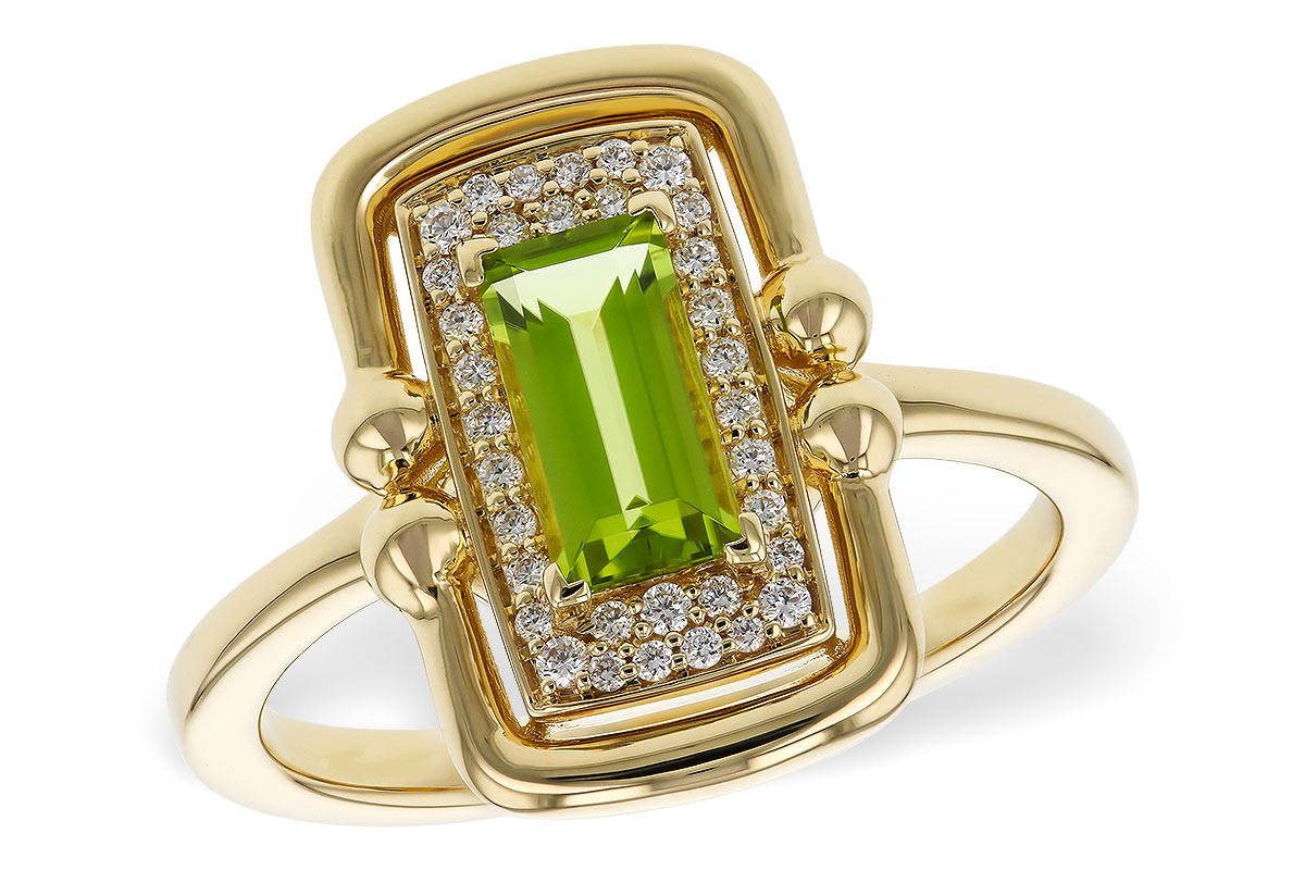 H293-63558: LDS RG .72 PERIDOT .84 TGW (8x4MM PER)