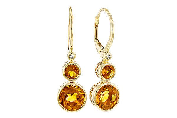 H294-46303: EARR 2.74 TW CITRINE 2.76 TGW (4MM/7MM CIT)