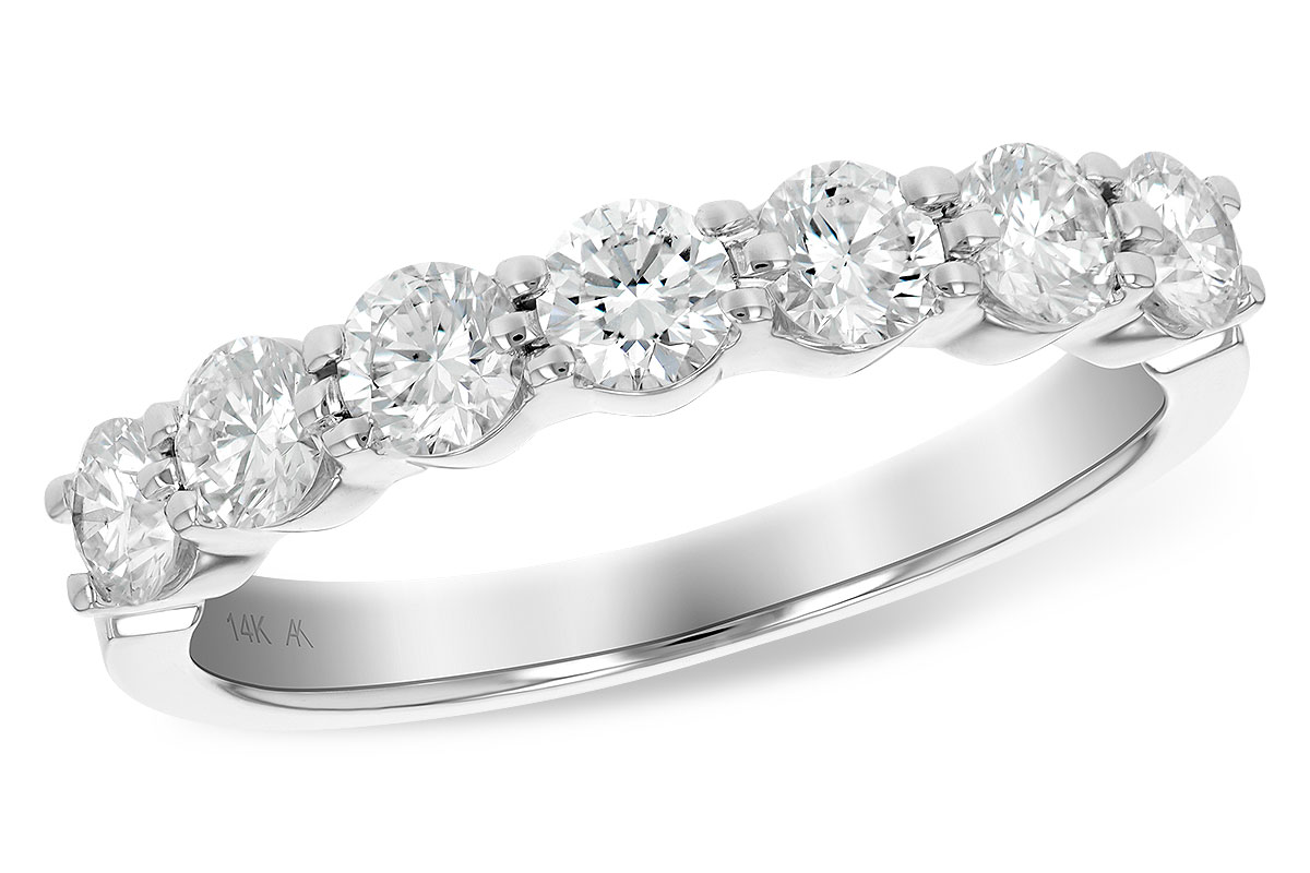 K111-79076: LDS DIA WED RG 1.00 TW (7 STONES)