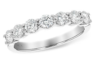 K111-79076: LDS DIA WED RG 1.00 TW (7 STONES)