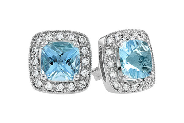 K114-50903: EARRINGS 1.55 AQUA 1.75 TGW