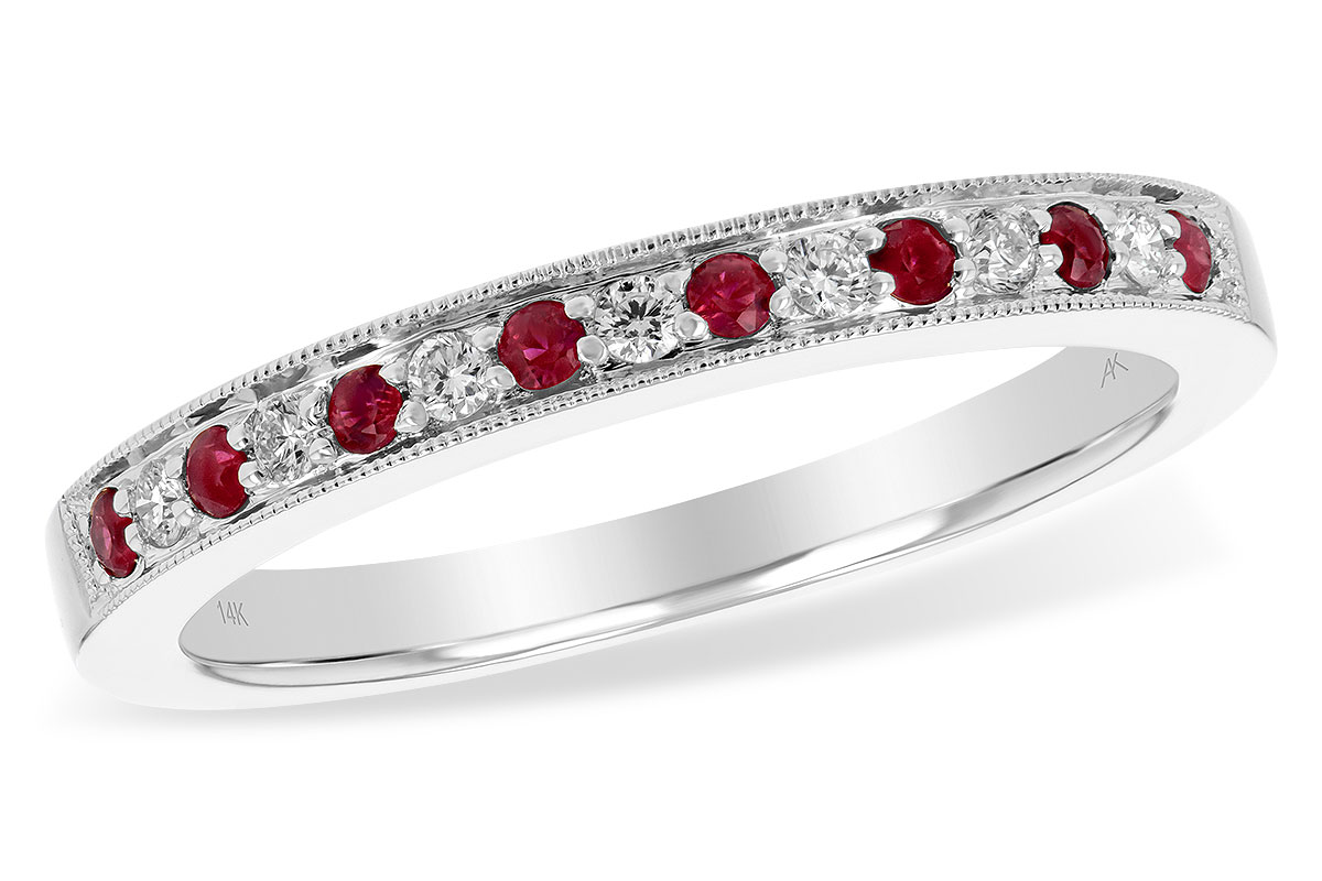 K202-69931: LDS WED RG .12 RUBY .21 TGW