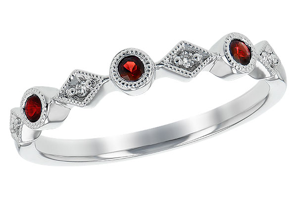 K208-09994: LDS WED RG .13 RUBY .16 TGW