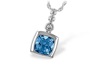 K208-14494: NECK 1.45 BLUE TOPAZ 1.49 TGW