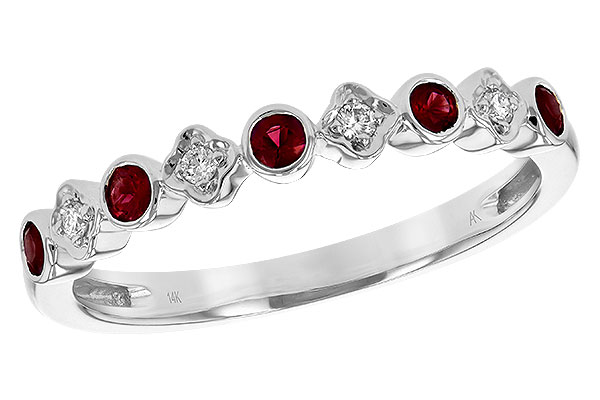 K208-18167: LDS WED RG .21 TW RUBY .25 TGW
