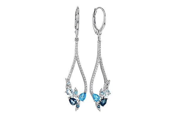 K291-77240: EARR 1.08 BLUE TOPAZ 1.35 TGW