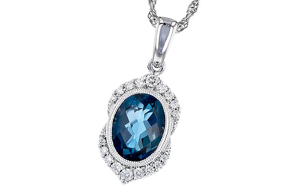 K291-81794: NECK 1.96 LONDON BLUE TOPAZ 2.10 TGW