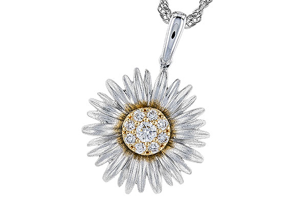 K292-67240: NECKLACE .10 TW