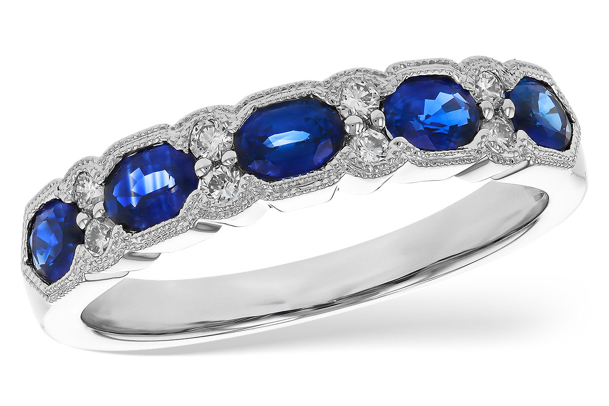 K292-69949: LDS WED RG .92 SAPPHIRE 1.04 TGW (4x3MM SAPP)
