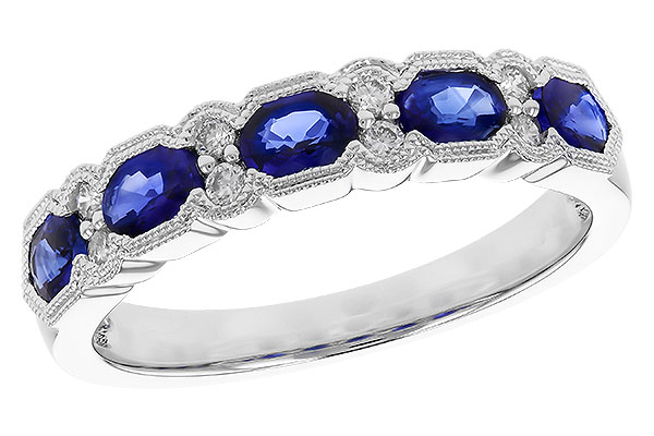 K292-69949: LDS WED RG .92 SAPPHIRE 1.04 TGW (4x3MM SAPP)