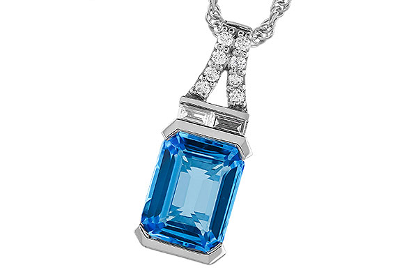 K292-70849: NECK 2.64 LONDON BLUE TOPAZ 2.80 TGW (9x7MM BT)