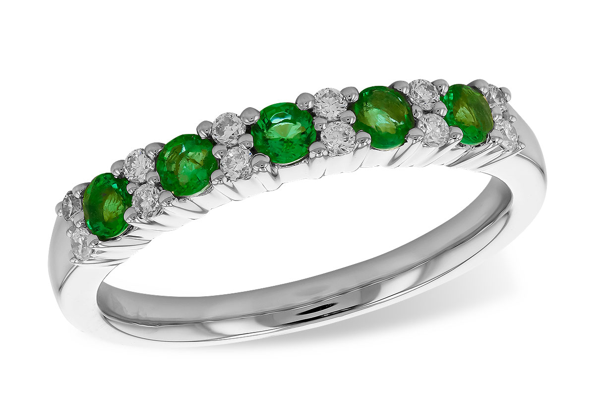 K292-71794: LDS WED RG .33 EMERALD .47 TGW