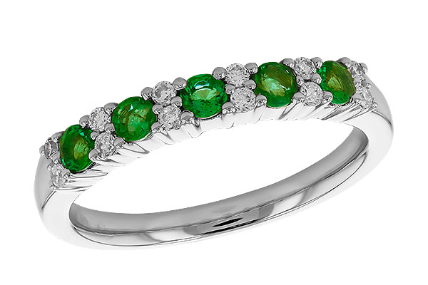 K292-71794: LDS WED RG .33 EMERALD .47 TGW