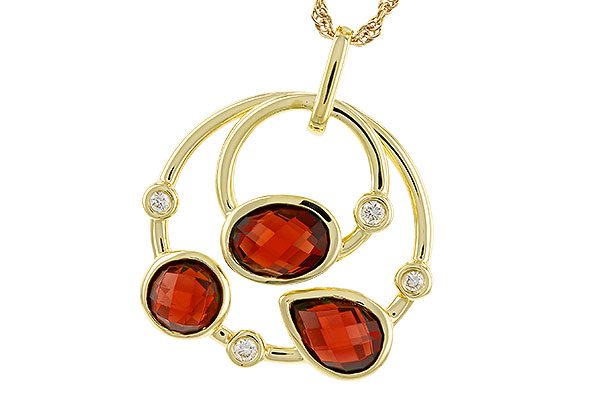K293-55376: NECKLACE 2.88 GARNET 2.94 TGW