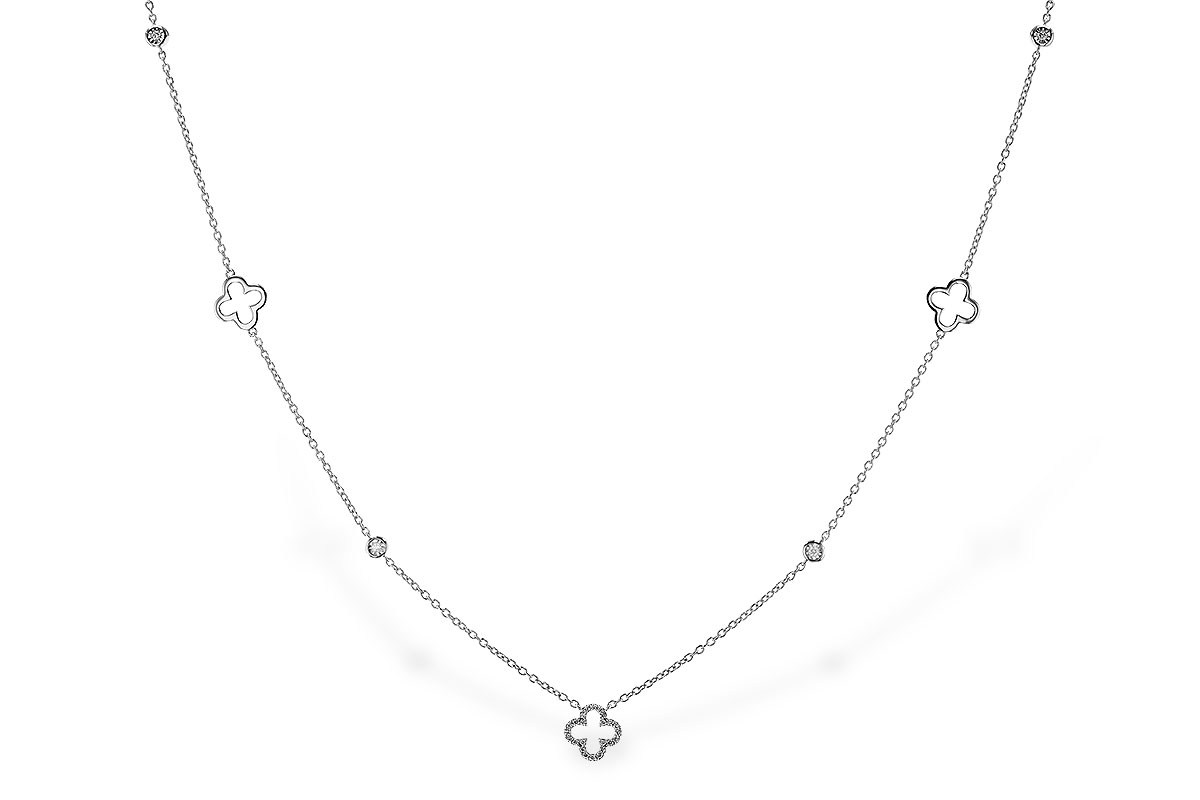 K293-57231: NECKLACE .20 TW (18")