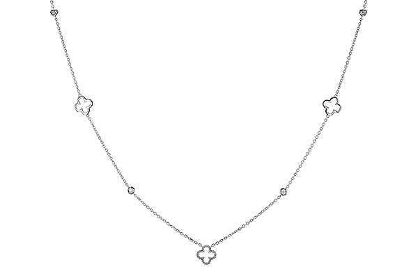 K293-57231: NECKLACE .20 TW (18")