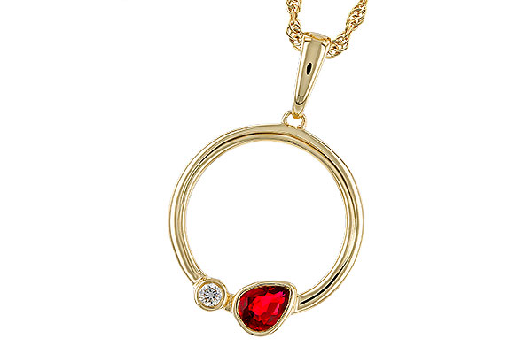 K293-57249: NECKLACE .24 RUBY .26 TGW