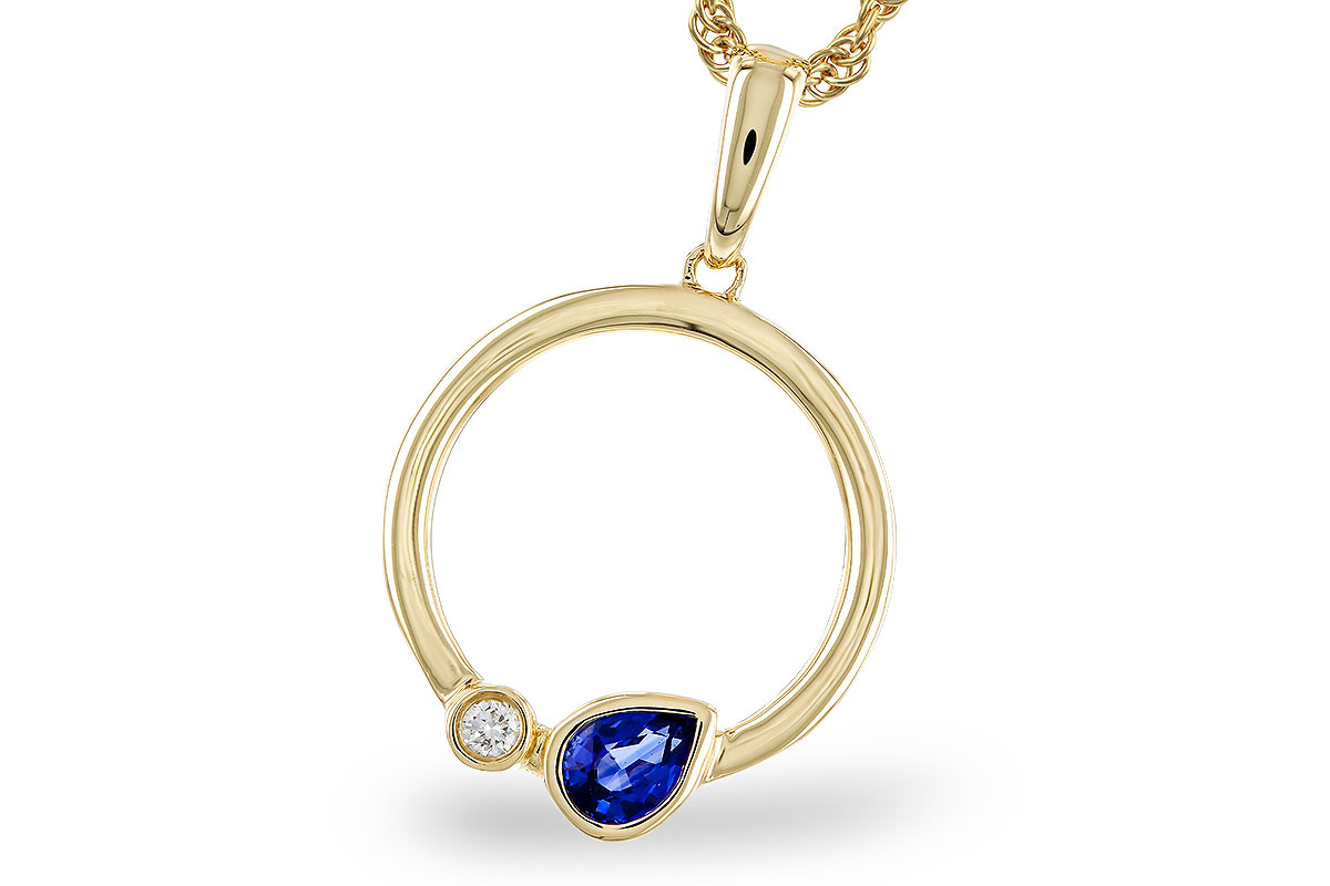 K293-57258: NECKLACE .26 SAPPHIRE .28 TGW