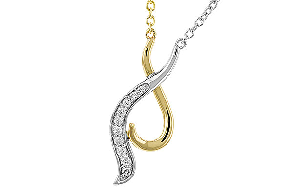 K293-59967: NECKLACE .10 TW (18")