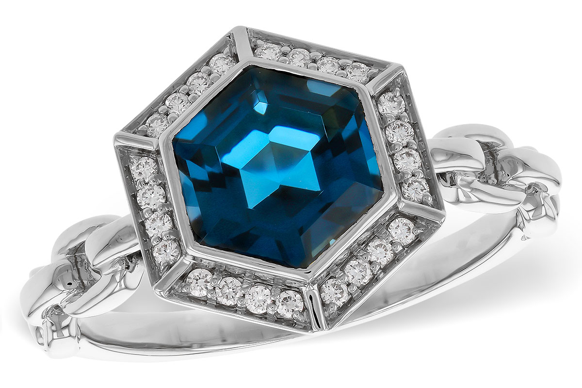 K293-60858: LDS RG 2.03 LONDON BLUE TOPAZ 2.14 TGW (7.5MM LBT)