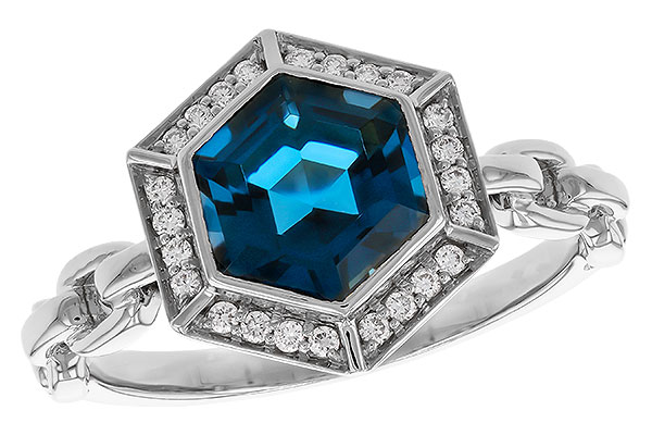 K293-60858: LDS RG 2.03 LONDON BLUE TOPAZ 2.14 TGW (7.5MM LBT)