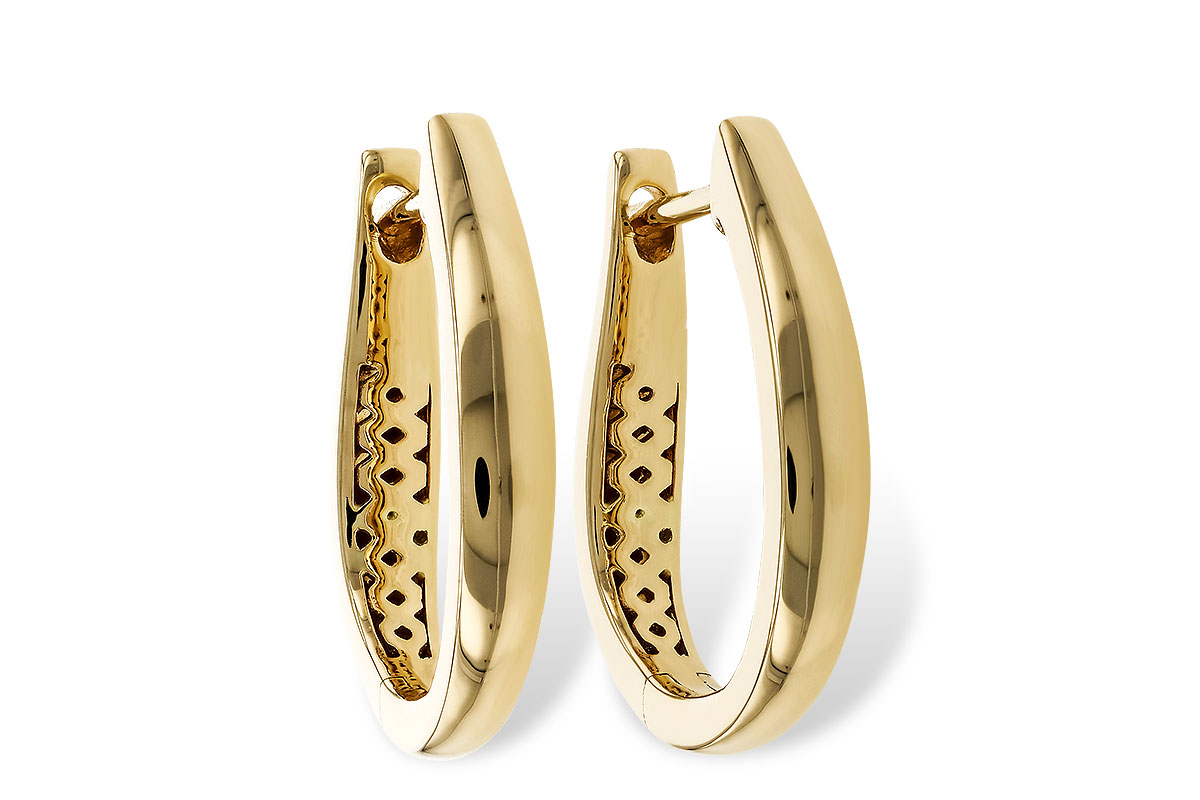 K293-60894: GOLD EARRINGS (17MM)