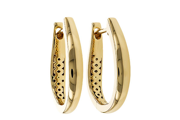 K293-60894: GOLD EARRINGS (17MM)