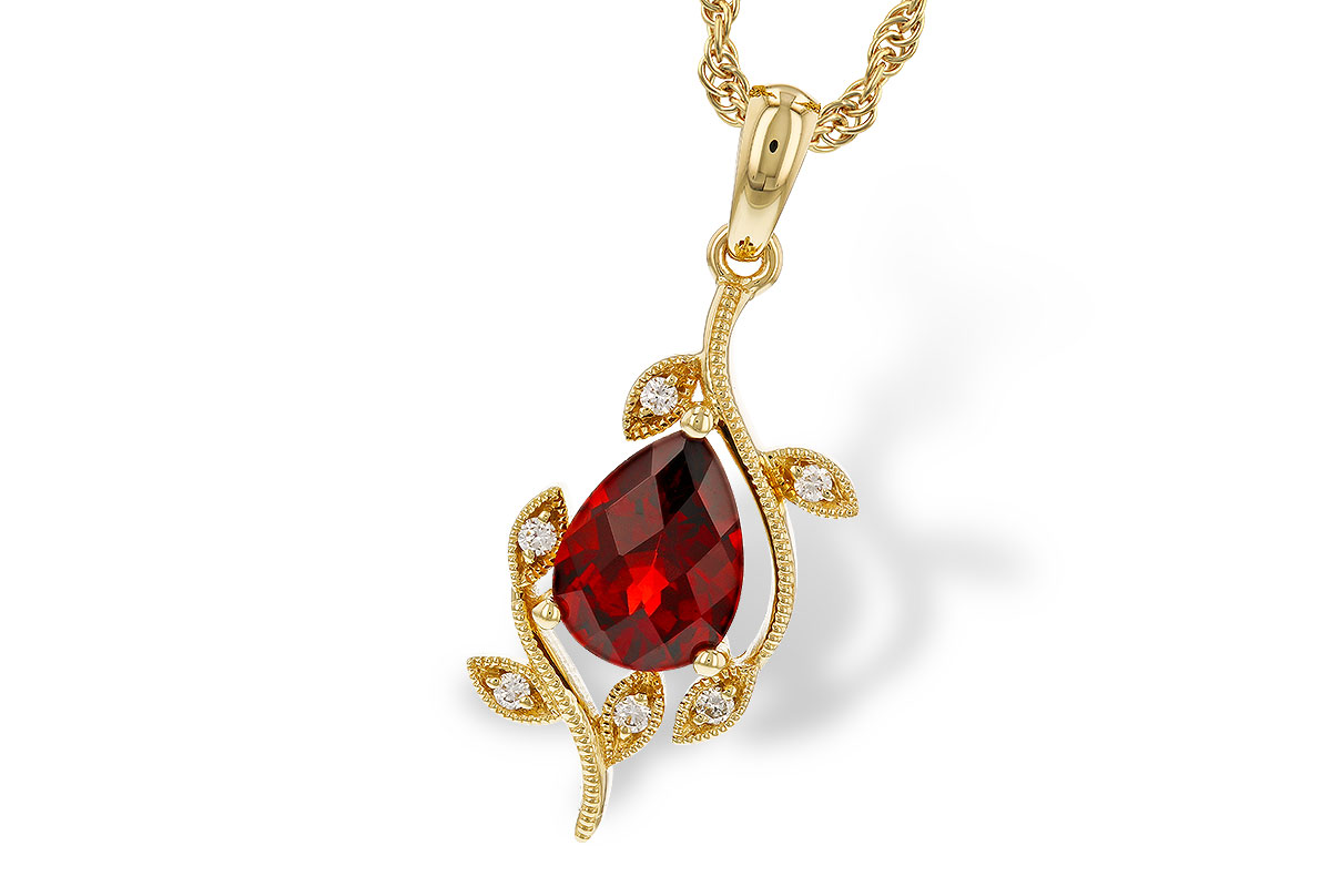 K293-61749: NECKLACE 1.34 GARNET 1.39 TGW (8X6MM GAR)