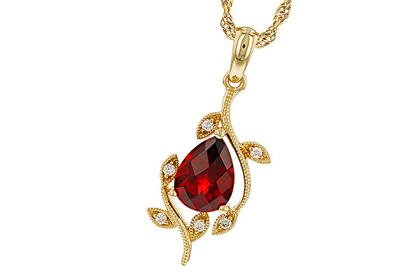 K293-61749: NECKLACE 1.34 GARNET 1.39 TGW (8X6MM GAR)