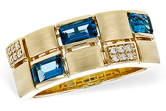 K293-61794: LDS RG .94 LONDON BLUE TOPAZ 1.00 TGW
