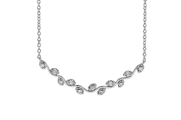 K293-62676: NECKLACE .25 TW (18")
