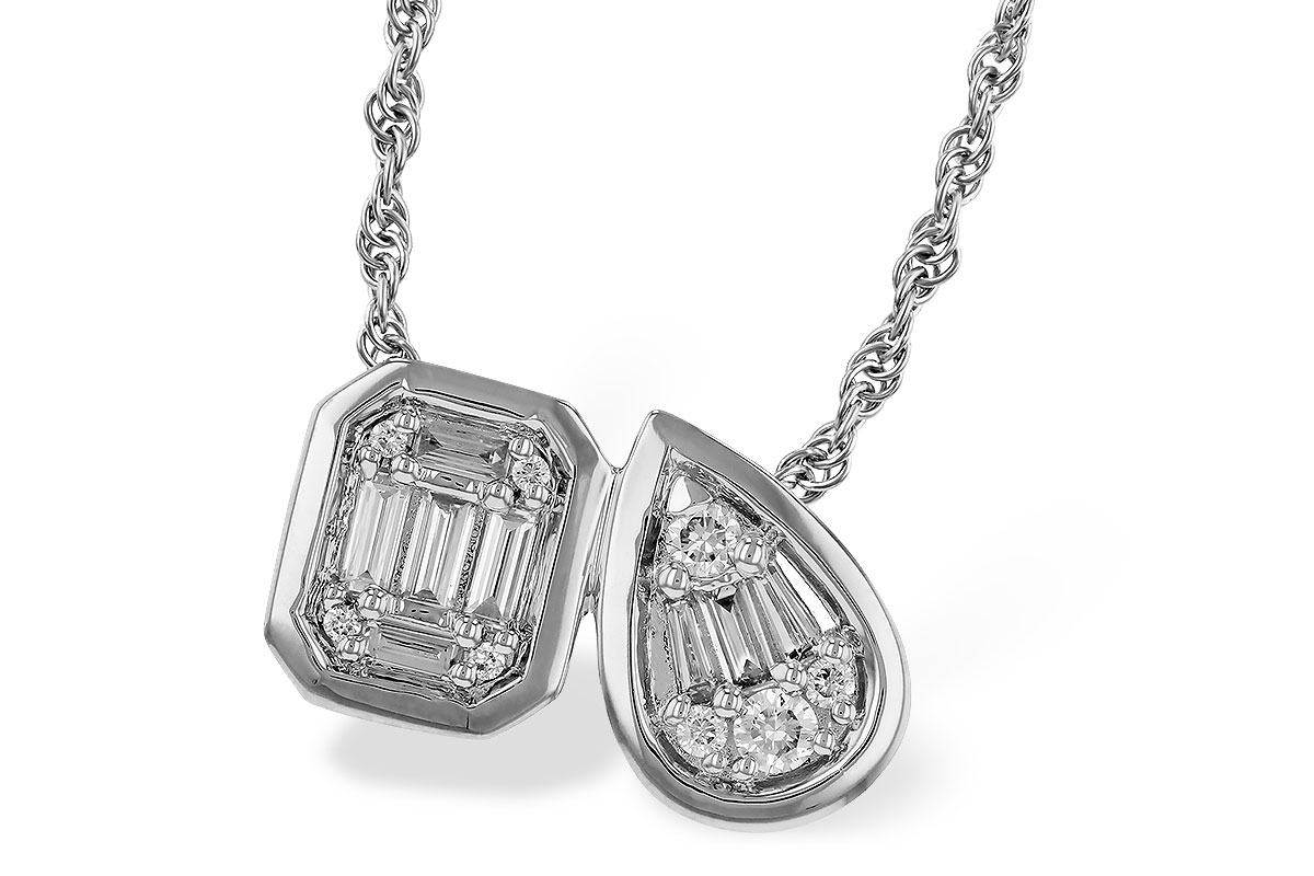 K293-62694: NECKLACE .17 BAG .25 TW