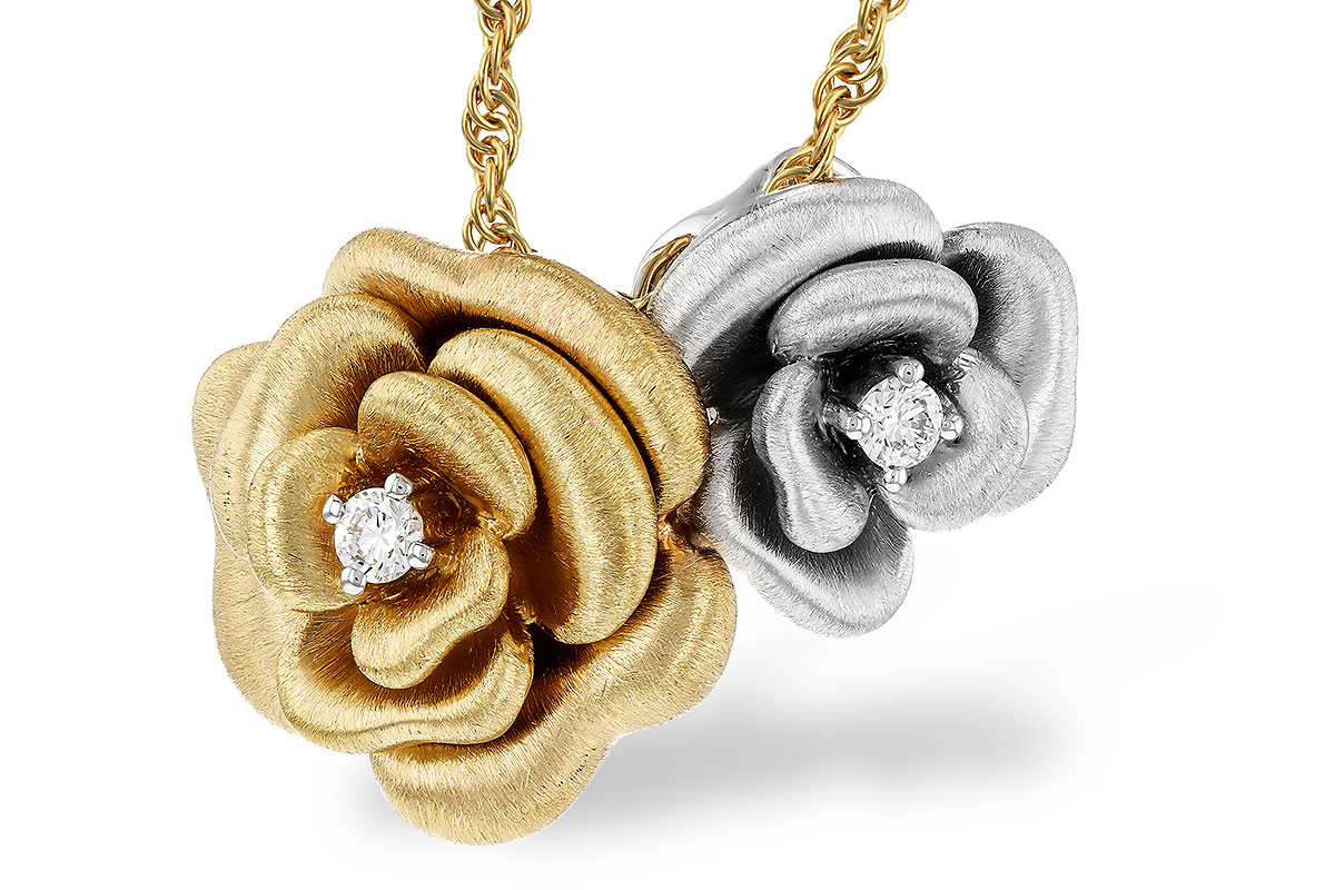 K294-46331: NECKLACE .06 TW