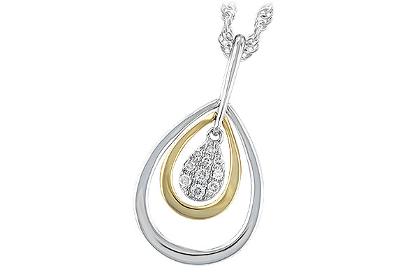 L202-68176: NECKLACE .04 TW
