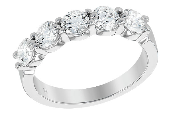 L204-52685: LDS DIA WED RG 1.50 TW (5 STONES)