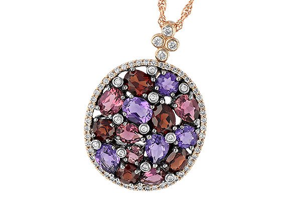 L206-32712: NECK 2.49 SEMI-PRECIOUS 2.78 TGW