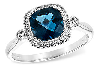 L208-10840: LDS RG 1.62 LONDON BLUE TOPAZ 1.78 TGW (7MM LBT)