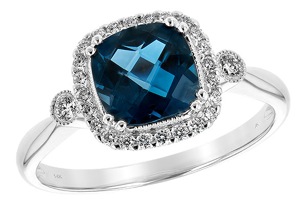 L208-10840: LDS RG 1.62 LONDON BLUE TOPAZ 1.78 TGW (7MM LBT)