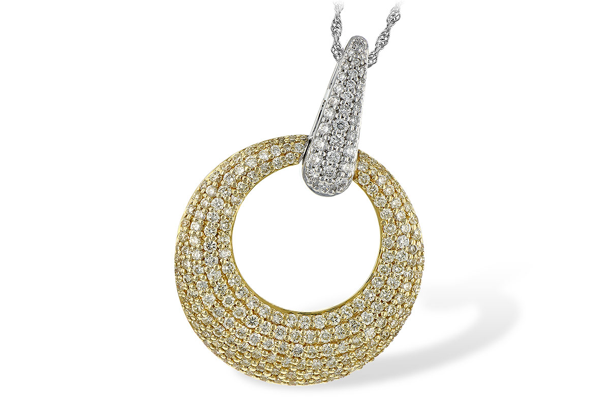L208-12712: NECK 1.64 YELLOW DIAS 1.90 TW