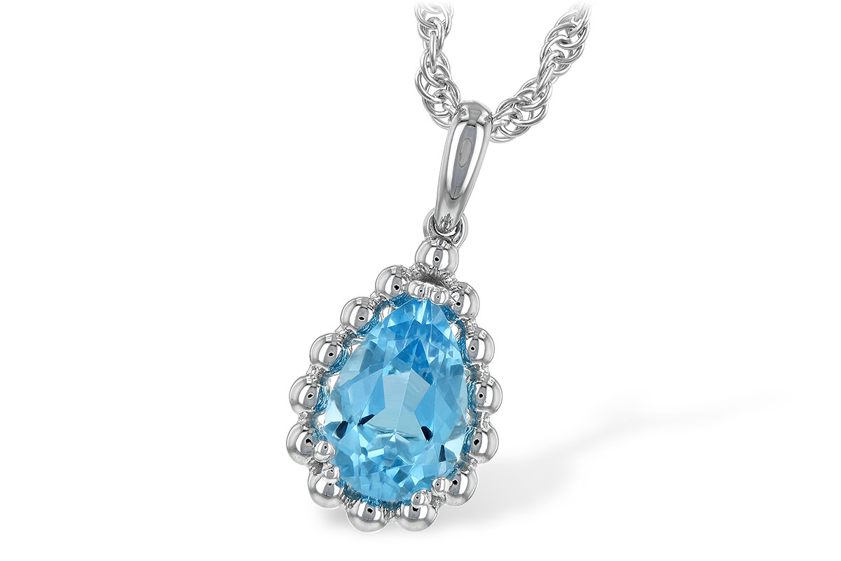 L208-13621: NECKLACE 1.55 CT BLUE TOPAZ
