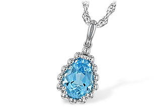 L208-13621: NECKLACE 1.55 CT BLUE TOPAZ