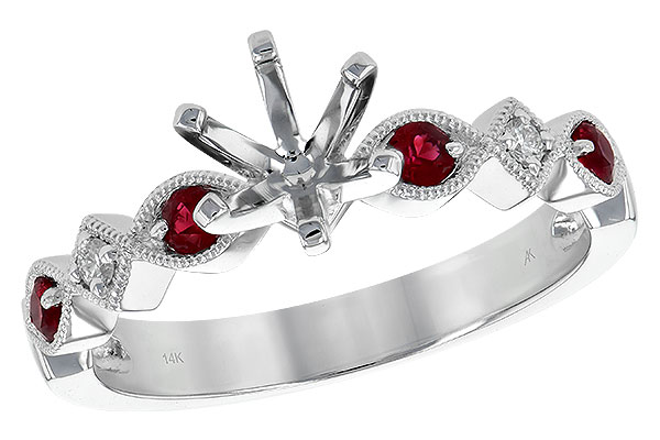 L209-00858: LDS SEMI DIA RG .20 RUBY .24 TGW