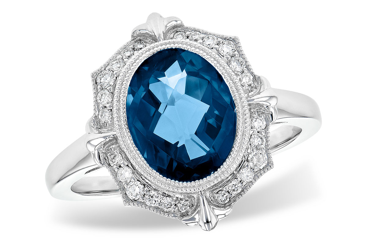 L209-08103: LDS RG 3.00 LONDON BLUE TOPAZ 3.16 TGW