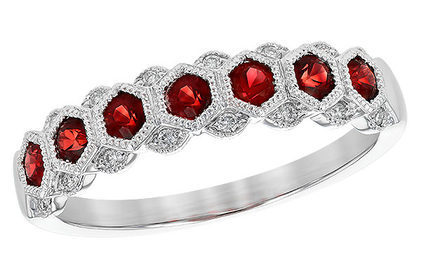 L209-09049: LDS WED RG .52 RUBY .59 TGW