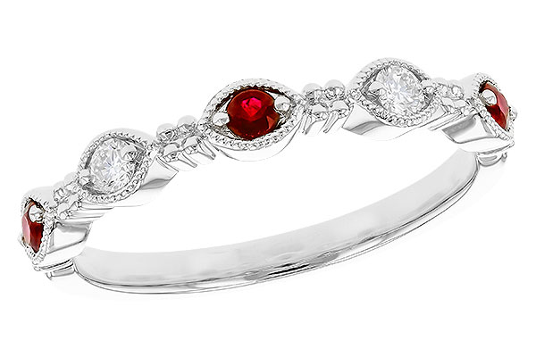 L292-66358: LDS WED RG .14 TW RUBY .23 TGW